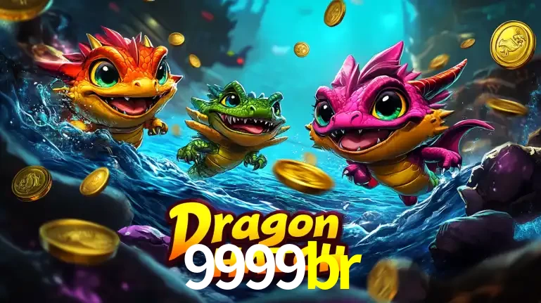 Arte promocional do jogo Dragon Hatch com três adoráveis dragões bebês nadando entre moedas de ouro, um dos slots mais divertidos para jogar no cassino 9999br.